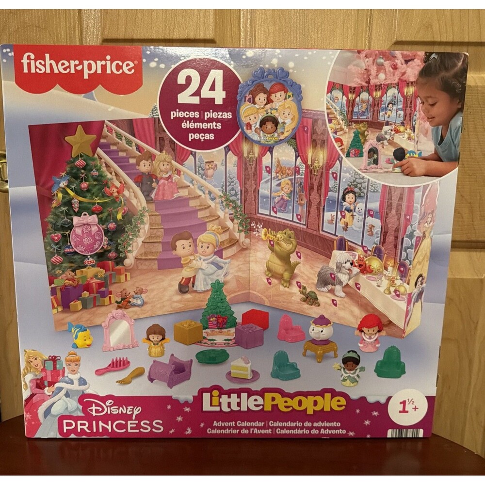 Fisher-Price Little People Disney Princess Advent Calendar 24 Figure. New In Box